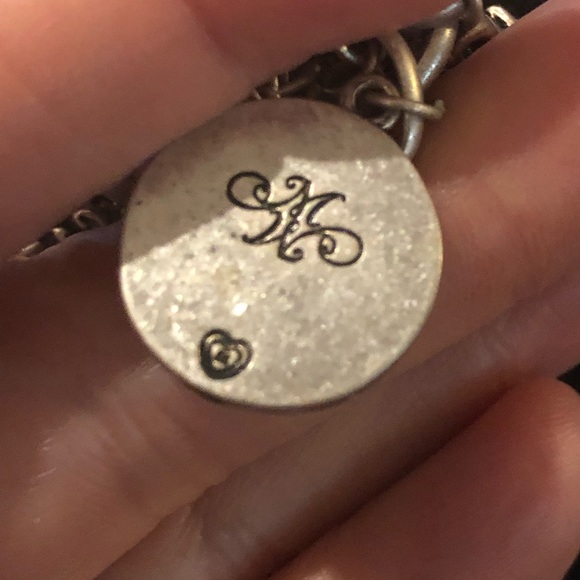 Martine Webster silver key heart lock charm necklace - Picture 8 of 10